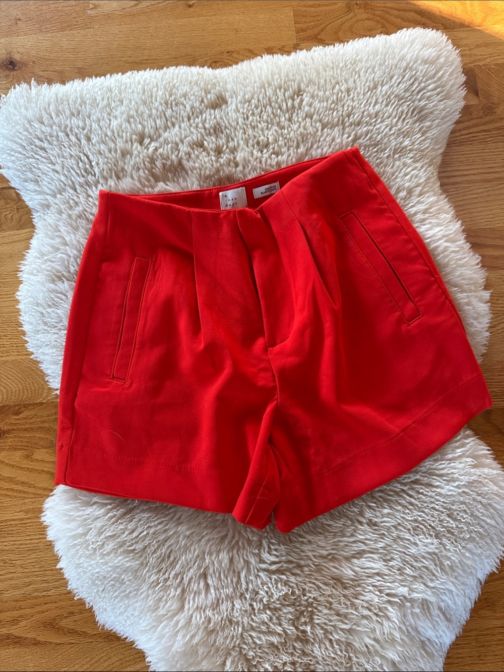 a new day Red High-Waist Tailored Women's Shorts